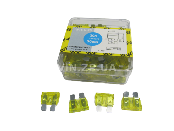 Предохранители Евро 20 Амп WTE комплект 50 шт 1