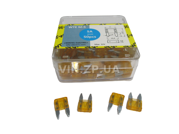 Предохранители Евро мини 5 Амп WTE комплект 50 шт 1