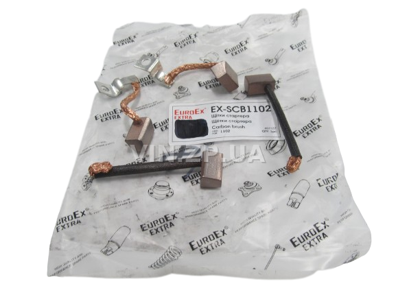 Щетки стартера EuroEx Таврия 1102, 1103, 1105, комплект 4шт 1