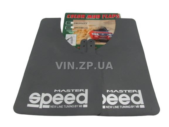 Брызговики MD универсальные легковые автомобили "SPEED MASTER" , к-кт 2шт, 375 х 230 мм, резина (60562) 4