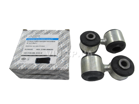 Стойка стабилизатора ВАЗ 2108, 2109, 21099, 2113, 2114, 2115, комплект 2шт ASR 1