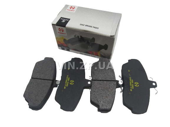 Колодки тормозные передние HORT ГАЗ 3110, 3111, 2705, 3302, Газель, Волга, Соболь, комплект 4шт 1