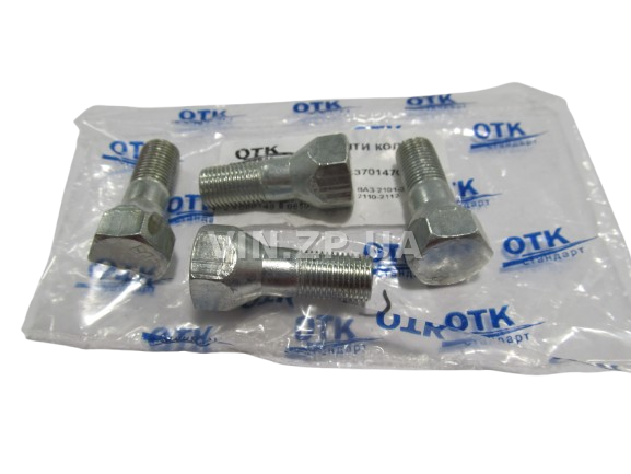 Болт колеса ВАЗ 2101-2106, 2104-2107, 2110-2112 ОТК ключ 19, М12 x 1.25 x 27, к-кт 4шт 2
