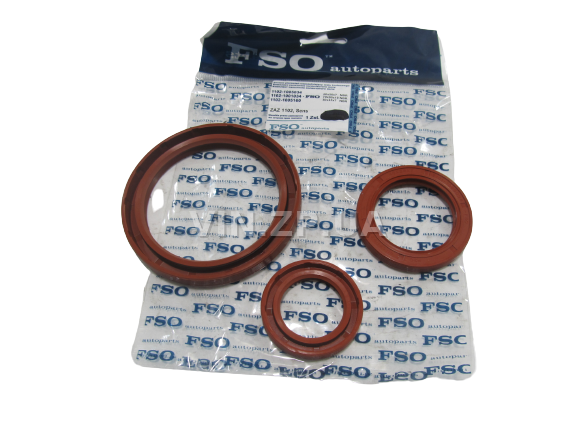 Сальник коленвала, распредвала FSO Таврия 1102 , 1103, 1105, к-кт 3шт, силикон 1