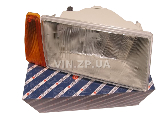 Фара ВАЗ 2108, 2109, 21099 STANDARD правая, жёлтый поворот 4