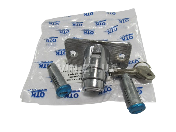 Замок багажника ВАЗ 2102, 2121, с личинками, замок 1шт + личинка 2шт + ключ 2шт ОТК 1