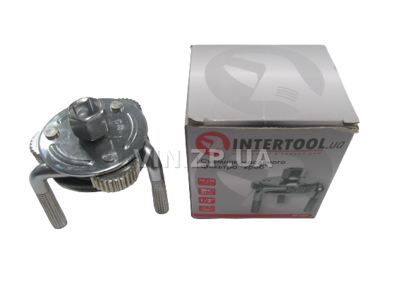 Съемник масляного фильтра "краб" INTERTOOL, универсальный, диаметр захвата 70-130мм 1