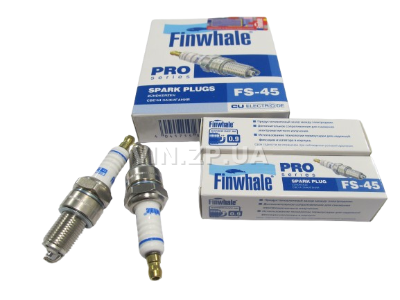 Свечи зажигания Ланос, Авео, Лачетти Finwhale зазор 0.7, ключ 21, к-кт 4шт 3