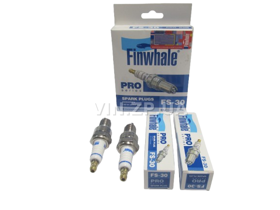Свечи зажигания ВАЗ 2110, 2111, 2113, 2114, 2115, 2123 Finwhale 8кл инж, 3-электрода, зазор 1.1, ключ 21, к-кт 4шт 4