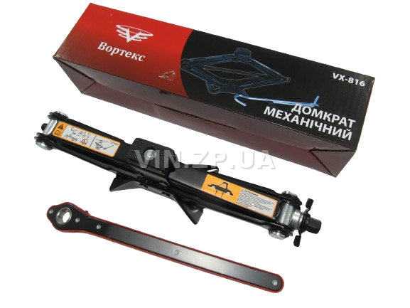 Домкрат Ромб 1.5 т VORTEX 104-390мм, с трещёткой (60785)