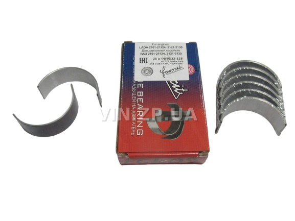 Вкладыши ВАЗ 2101, 2102, 2103, 2104, 2105, 2106, 2107, шатун стандарт FAVORIT 3