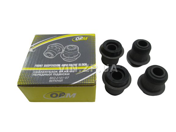 Сайлентблок рычага OEM ВАЗ 2101, 2102, 2103, 2104, 2105, 2106, 2107, к-кт 4шт верхние 1