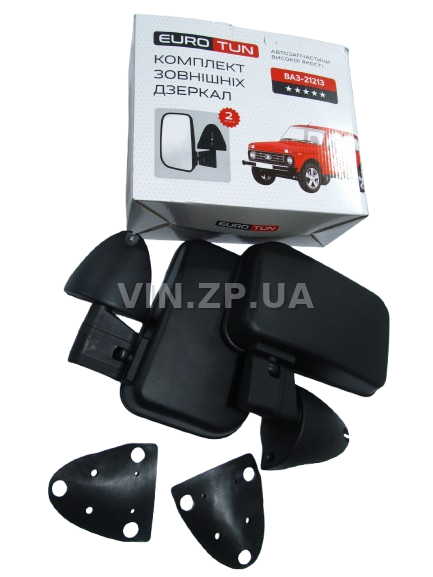 Зеркало ВАЗ 21213, 21214, 2131, 2121, увеличенное, к-кт 2шт EURO TUN 4