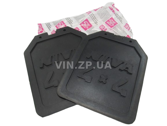 Брызговики ВАЗ 2121, 21213 CS-20 задние, к-кт 2шт, рисунок "NIVA 4 x 4", резиновые 4
