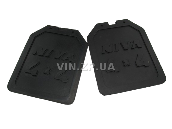 Брызговики ВАЗ 2121, 21213 CS-20 задние, к-кт 2шт, рисунок "NIVA 4 x 4", резиновые 1