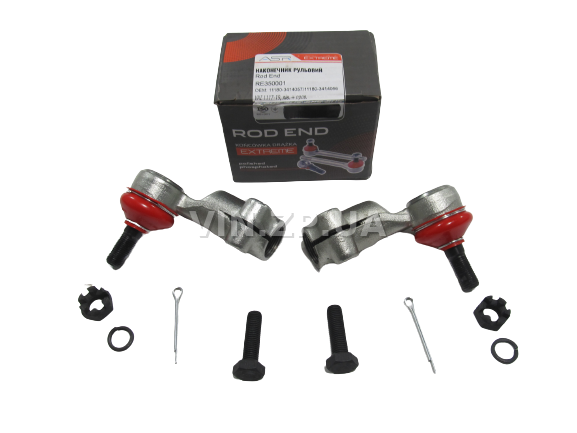 Наконечник рулевой ASR-EXTREME ВАЗ 1117, 1118, 1119, Калина, наружный короткий, комплект 2шт 1