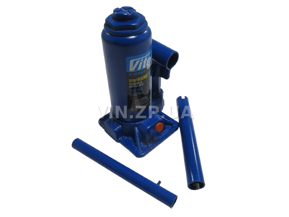 Домкрат гидравлический 3 т VITOL бутылочный, 181-345мм, в кейсе (61410) 2