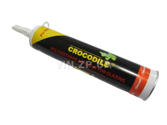 Клей для автомобильного стекла 310мл CROCODILE полиуретановый, под пистолет (61426)