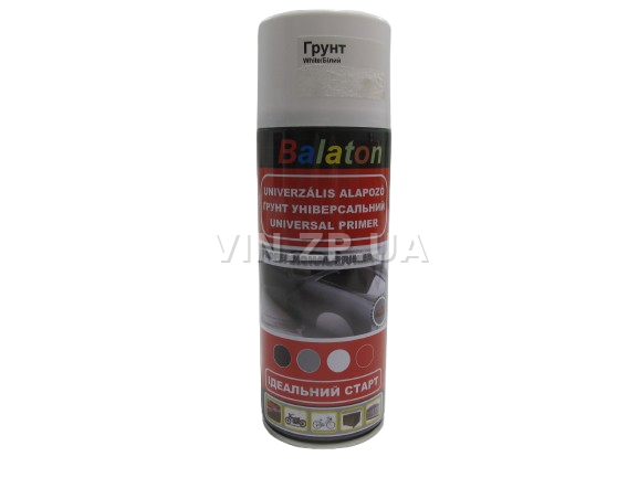 Грунт автомобильный 400 мл BALATON белый (аэрозоль) акриловый (61466)