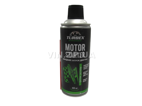 Быстрый старт TURBEX MOTOR STARTER жидкость стартовая 450мл, холодный пуск, аэрозоль для облегчения запуска (61481)