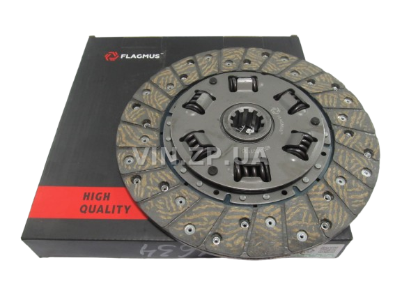 Диск сцепления ГАЗ, Газель, Волга FLAGMUS с двигателем ЗМЗ 402 (61634) 4