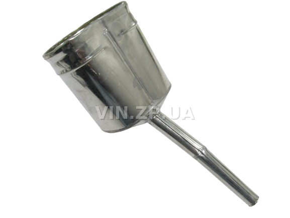 Лейка топливная 1.5л, носик d 20мм с изгибом ВИДЕКС бензин, дизель, с сеткой-фильтром, оцинкованная Д-4 3