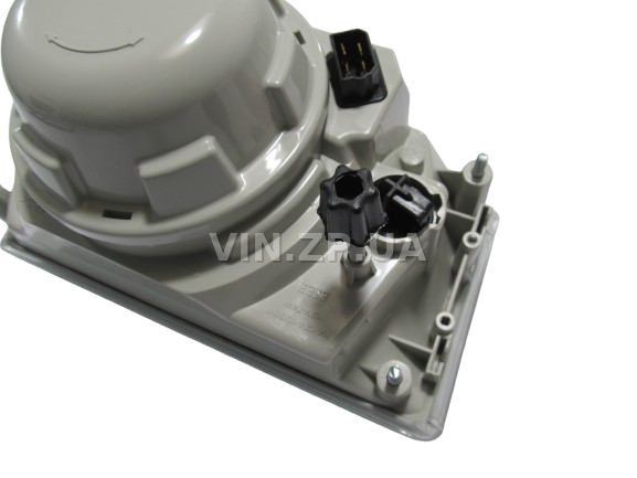 Фара ВАЗ 2108, 2109, 21099 ESER левая, жёлтый поворот, рисунок ''киржач'' 3