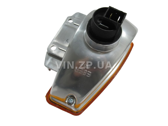 Фара ВАЗ 2108, 2109, 21099 ESER левая, жёлтый поворот, рисунок ''киржач'' 5