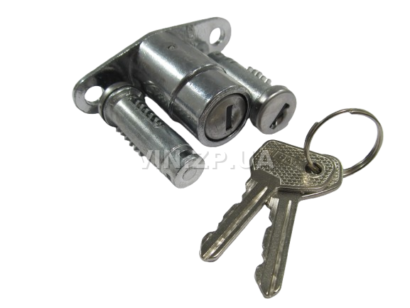 Замок багажника ВАЗ 2101, 21011, с личинками, замок 1шт + личинка 2шт + ключ 2шт FLAGMUS 1