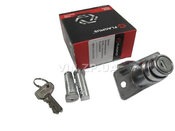 Замок багажника ВАЗ 2102, 2121, с личинками, замок 1шт + личинка 2шт + ключ 2шт FLAGMUS 5