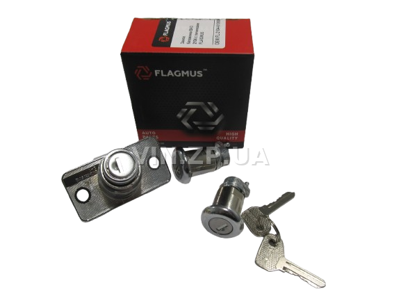 Замок багажника ВАЗ 2104, с личинками, замок 1шт + личинка 2шт + ключ 2шт FLAGMUS 4