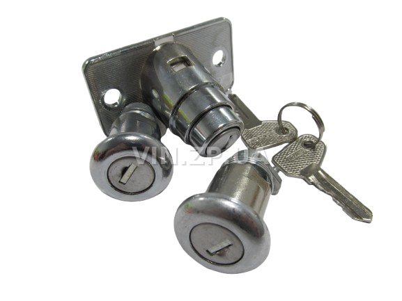 Замок багажника ВАЗ 2104, с личинками, замок 1шт + личинка 2шт + ключ 2шт FLAGMUS 1