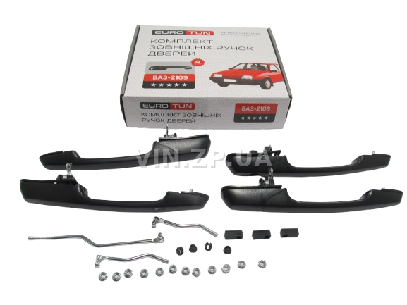 Ручка двери ВАЗ 2109, 21099, 2114, 2115, наружная, Евро, к-кт 4шт EURO TUN 4