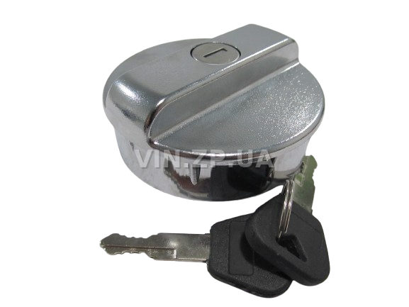 Крышка бензобака Таврия 1102-05, ВАЗ 2101, 2103, 2104, 2105, 2106, 2107, 2121, 21213, 21214, с ключами, пластик, хром FLAGMUS (62334)