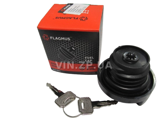 Крышка бензобака ВАЗ 2108, 2109, 21099, 2110, 2111, 2112, 2113, 2114, 2115, с ключами, пластик, черная FLAGMUS (62342) 4