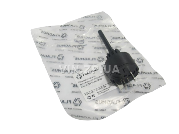 Выключатель оборотов печки ВАЗ 2108, 2109, 21099, Таврия 1102, 1103 FLAGMUS 3 полож, 4 конт, 63.3709 (62352) 4