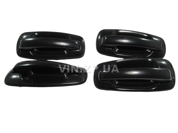 Ручка двери ВАЗ 2110, 2111, 2112, 2170, 2171, 2172, наружная, Евро, к-кт 4шт EURO TUN 2