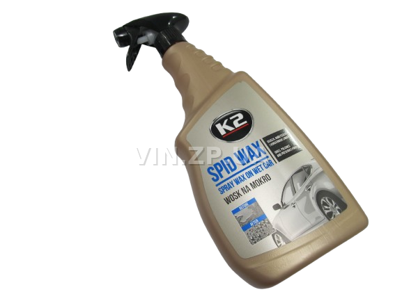 Полироль воск для мокрого кузова K2 SPID WAX, бесцветный, триггер 750 мл (62720)