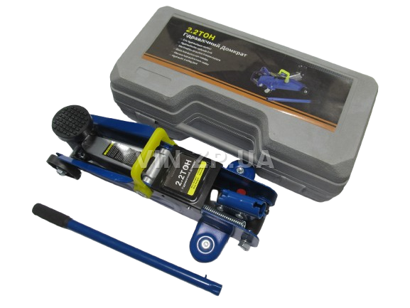 Домкрат подкатной гидравлический 2 т WAG 135-340мм, в кейсе (62749)