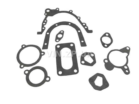 Комплект прокладок двигателя малый ASR ЗАЗ 1102 Таврия, 1103, 1105, 10шт, економ-без прокладки маслоотделителя (62774)
