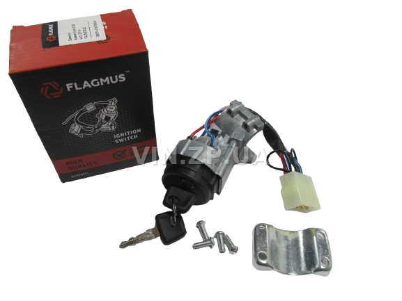 Замок зажигания ВАЗ 2108, 2109, 21099, 2113, 2114, 2115, (новый образец) FLAGMUS 1