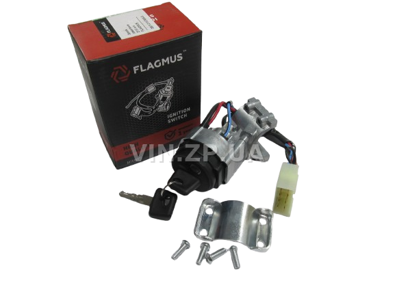Замок зажигания ВАЗ 2110, 2111, 2112, (новый образец) FLAGMUS 1