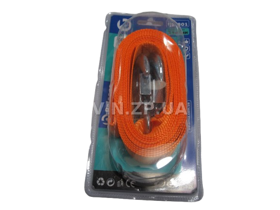 Трос буксировочный BALANSA 2 тонны, 4.0 м , 2 металлических крюка, блистер 2