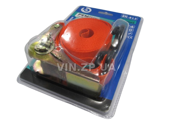 Трос ремень стяжной груза BALANSA 1.0 т, 5 м х 25 мм, с храповим механизмом 1