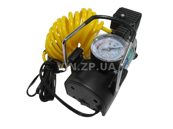Компрессор автомобильный BALANSA 150 Вт, 10 Атм, 35 л/мин, в прикуриватель, спиральный шланг до 3м , провод 3м 3