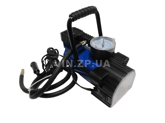 Компрессор автомобильный BALANSA ЛЮКС 150 Вт, 10 Атм, 35 л/мин, в прикуриватель, с фонарём, шланг 1м , провод 3м 3