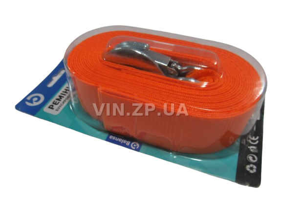 Трос буксировочный BALANSA 3 тонны, 6.0 м , 2 металлических крюка, блистер 1