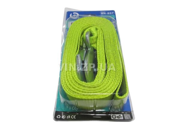 Трос буксировочный BALANSA 5 тонн, 5.0 м , 2 металлических крюка, блистер 2