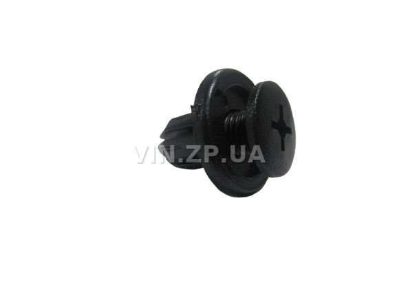 Клипса пистон распорная универсальная под d-8 мм АвтоПласт к-кт 2шт - "мама+папа", чёрная 1