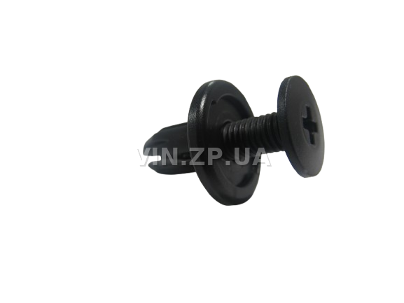 Клипса пистон распорная универсальная под d-9 мм АвтоПласт к-кт 2шт - "мама+папа", чёрная 1